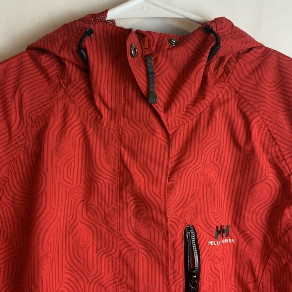 Helly Hansen Helly Tech Red Orange Pattern Jacket… - image 3